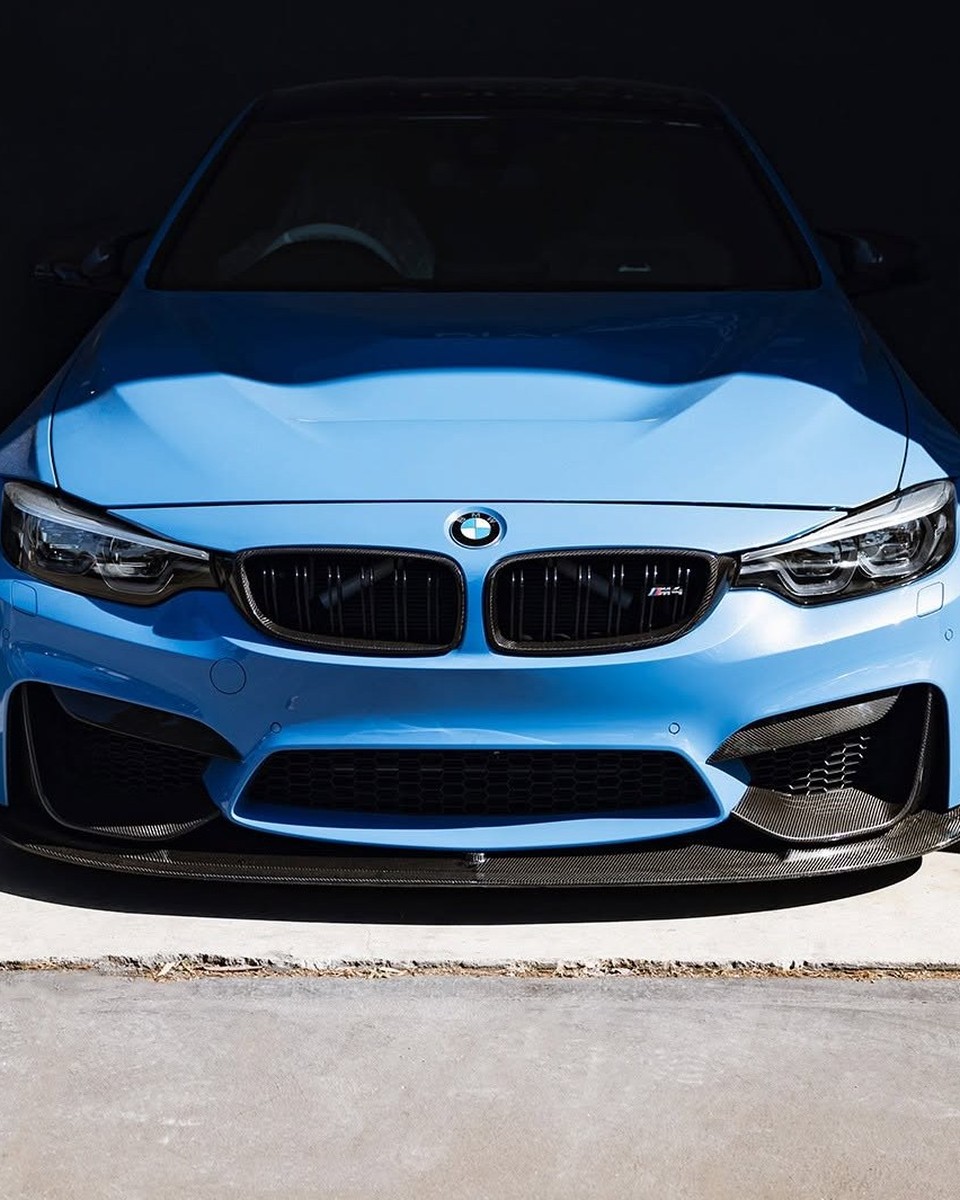 Blue BMW at Diverse Autobody