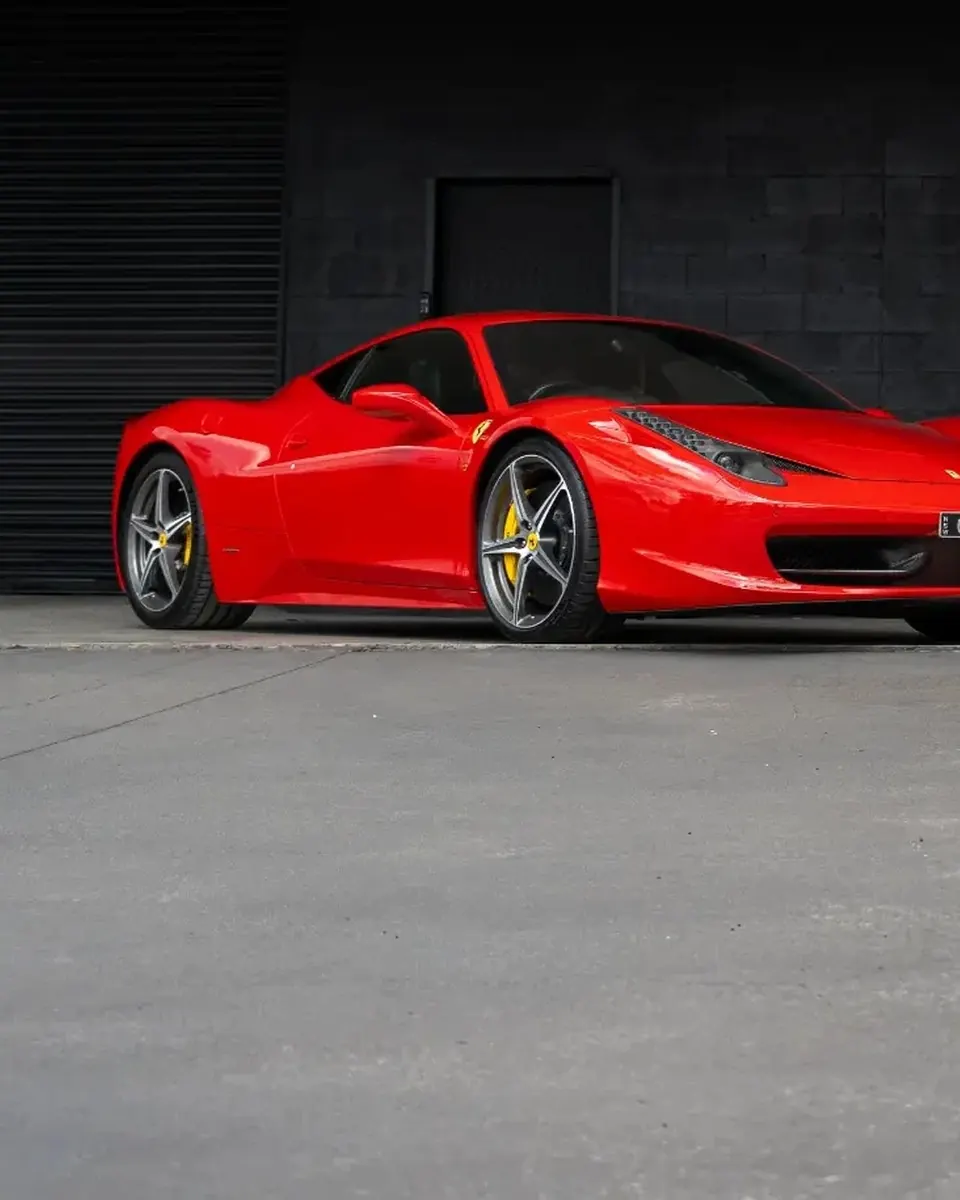 Red Ferrari at Diverse Autobody