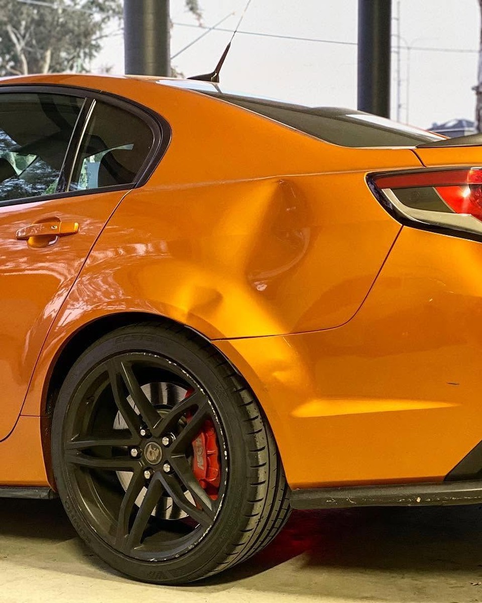 Orange HSV at Diverse Autobody